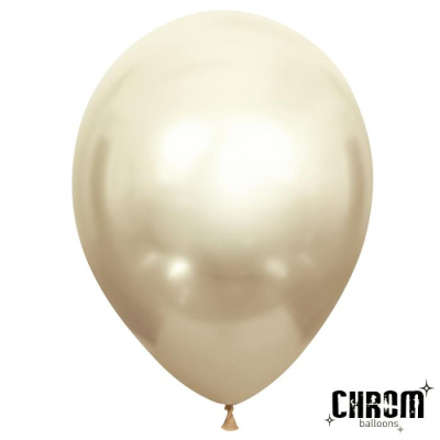 Шар ВП 12" Хром белое золото 50 шт