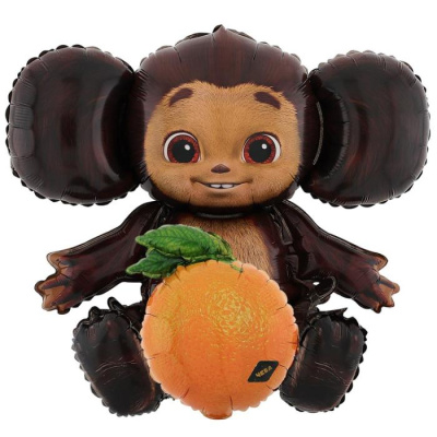 Шар фольга Фигура Под воздух Чебурашка 1 шт Шар фольга Фигура Под воздух Чебурашка 1 шт