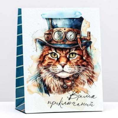 Пакет ламинат Время приключений 18*23*10 см 1 шт