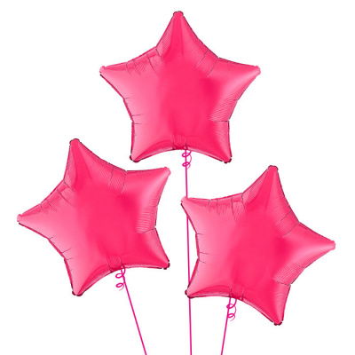 Шар фольга с гелием Звезда малиновая 46 см 1 шт
