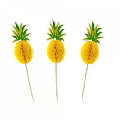 Шпажки Ананас 6 шт Веселуха Шпажки Ананас 6 шт Веселуха