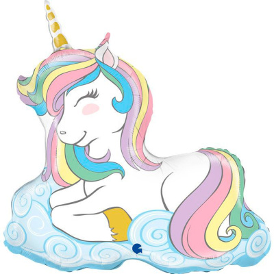 Шар фольга Фигура Единорог макарунс (Gr) G36 Шар фольга Фигура Единорог макарунс (Gr) G36