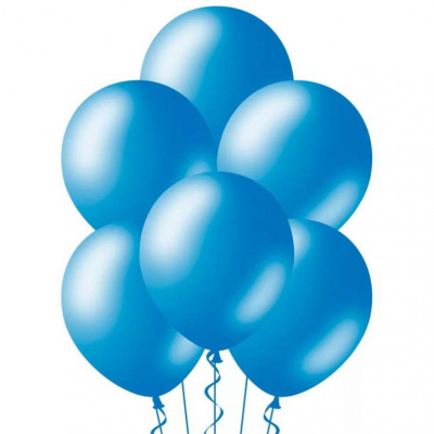 Букет Шары Металлик синие 35 см 1 шт