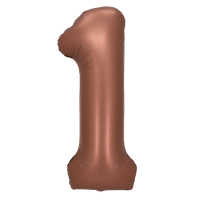 Шар Цифра 1 шоколад 81 см