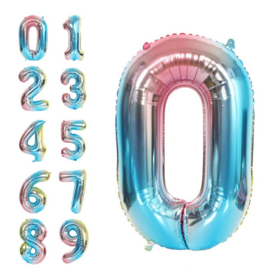 Шар Цифра Радужная с гелием 1 шт Шар Цифра Радужная с гелием 1 шт