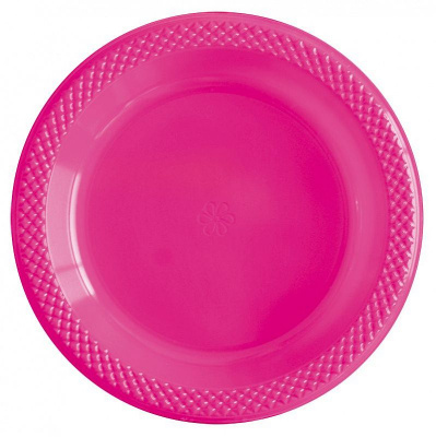 Тарелка Делюкс Магента пластик 15 см 10 шт