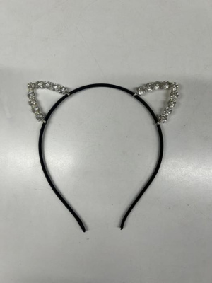 М Ободок Ушки стразы/бусинки микс 1 шт