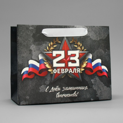 Пакет ламинат 23 февраля 23*18*10 см 1 шт Пакет ламинат 23 февраля 23*18*10 см 1 шт