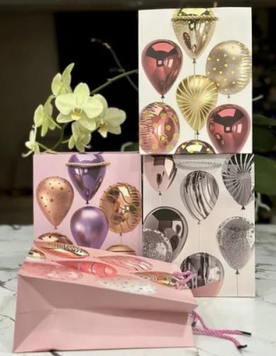 Пакет Шарики рисунок микс 32*26*10 см 1 шт