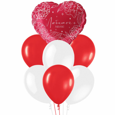 Букет Любимой маме Красный 7 шт Букет Любимой маме Красный 7 шт