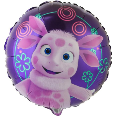 Шар Круг фольга 18" Лунтик и Луна  Шар Круг фольга 18" Лунтик и Луна