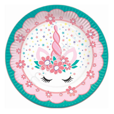 Тарелка Пати Бум бум. Единорог Pink&Tiffany 18 см 6 шт Тарелка Пати Бум бум. Единорог Pink&Tiffany 18 см 6 шт