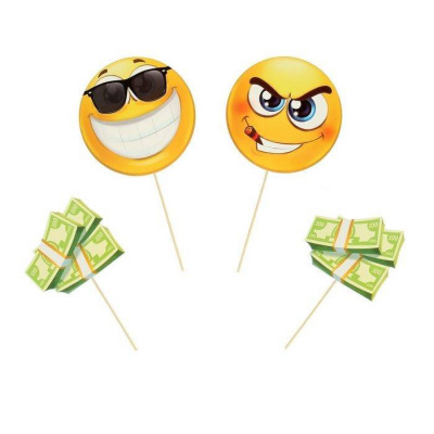 Фотобутафория Смайлы гангстеры 4 предм Фотобутафория Смайлы гангстеры 4 предм