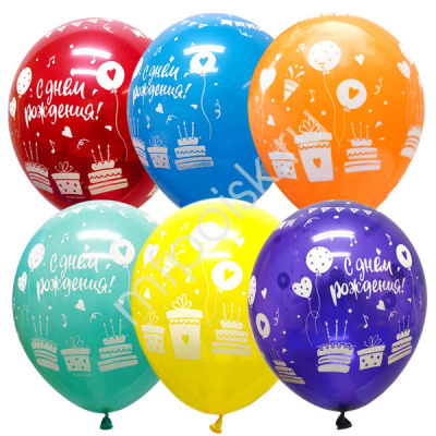Шар М 12" С ДР Праздник 25 шт Шар М 12" С ДР Праздник 25 шт